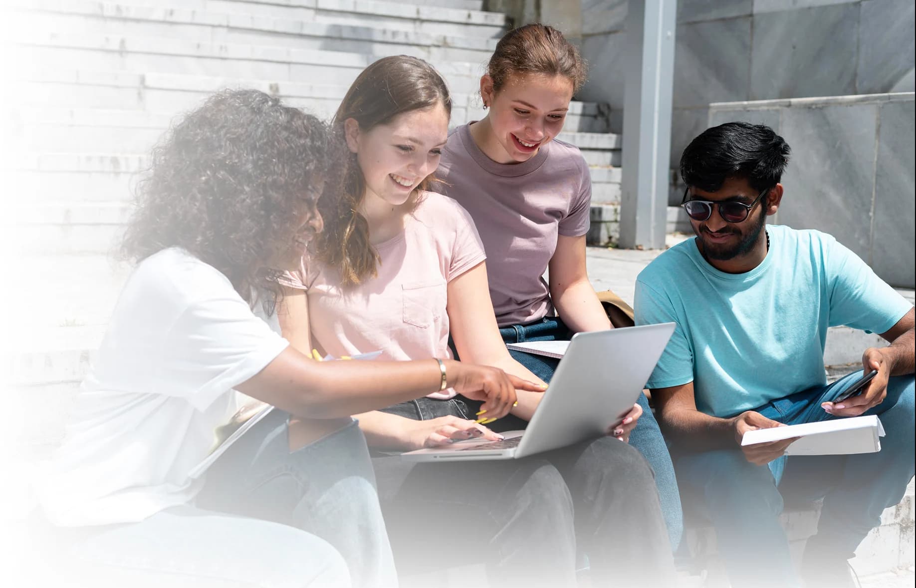 Students studying abroad