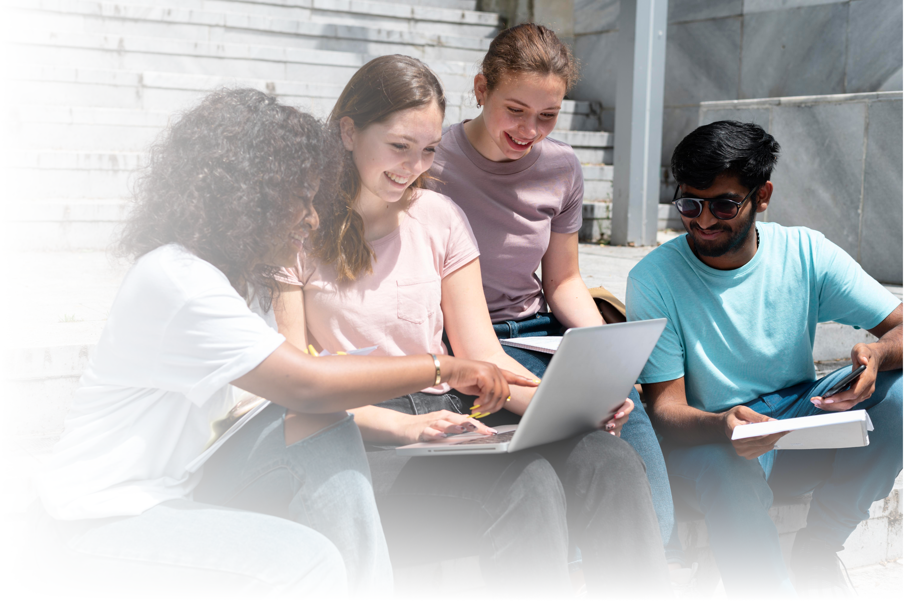 Students studying abroad
